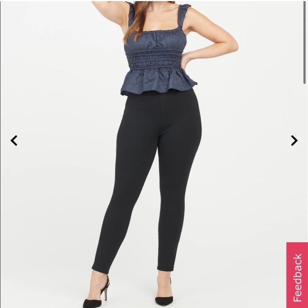 SPANX The Perfect Pant Black Ankle 4-Pocket size XL